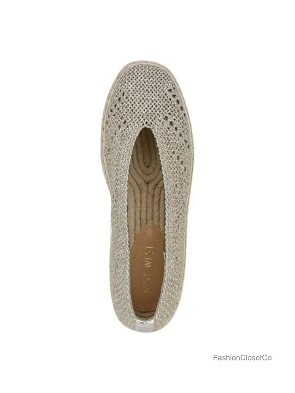 Woven Square Toe Espadrilles Slip-on Faux Leather Loafers